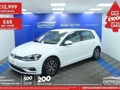 White Used 2019 VW Golf VII SE Hatchback | £12,999 (Fair price)