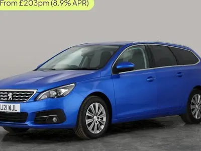 Begagnad Peugeot 308 SW Allure 131 HK (96 kW) 2021 Blå Kombi
