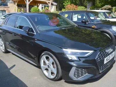 Used Audi A3 S-Line 150 HP (110 kW) 2021 Black Sedan
