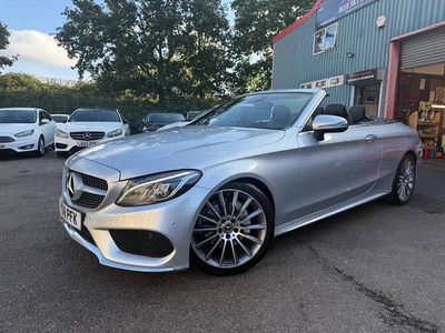 Silver Used 2018 Mercedes C220 AMG line Cabriolet | £13,480 (Fair price)