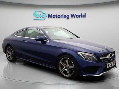 Blue Used 2018 Mercedes C220 AMG line Coupe | £16,000 (Fair price)