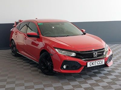 Begagnad Honda Civic Sport 182 HK (133 kW) 2017 Röd Halvkombi