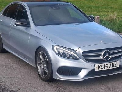 Silver Used 2015 Mercedes C250 AMG line Sedan | £9,495 (Fair price)