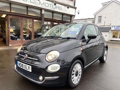 Black Used 2018 Fiat 500 Lounge Hatchback | £6,495 (A bit pricey)
