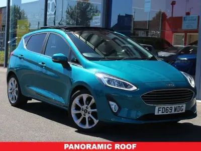 Used Ford Fiesta Titanium 100 HP (73 kW) 2020 Blue Hatchback