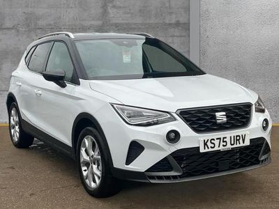 Metallic glacial white with black roof New 2025 Seat Arona FR SUV | £19,590 (Fair price)