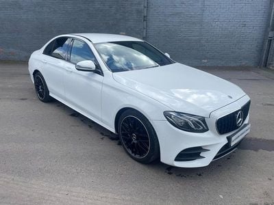 Used Mercedes E220 AMG line 2018 White Sedan