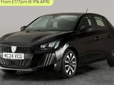 Used Peugeot 208 Active 102 HP (75 kW) 2024 Black Hatchback