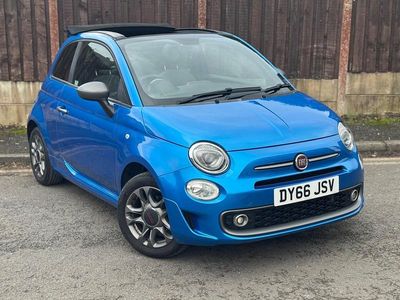 Used Fiat 500 S 2016 Blue Cabriolet