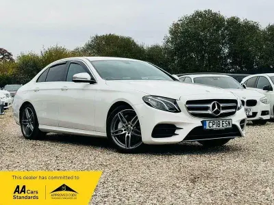 Used Mercedes E200 AMG line 150 HP (110 kW) 2018 White Sedan