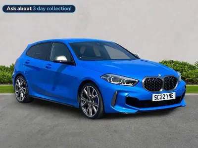 Used BMW M135 Comfort Edition 306 HP (225 kW) 2022 Blue Hatchback