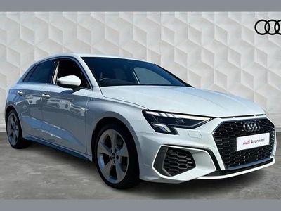 Used Audi A3 S-Line 150 HP (110 kW) 2021 White Sedan