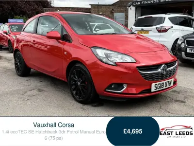 Used Vauxhall Corsa 75 HP (55 kW) 2018 Red Hatchback