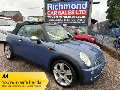 Used Mini Cooper Cabriolet 115 HP (84 kW) 2004 Blue Cabriolet