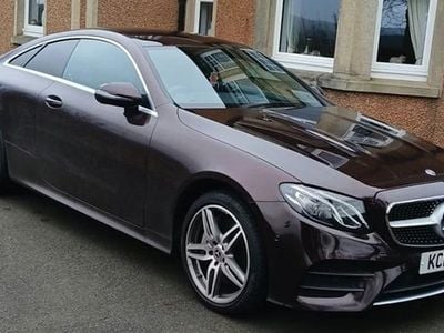 Used Mercedes E400 AMG line 340 HP (250 kW) 2019 Red Coupe