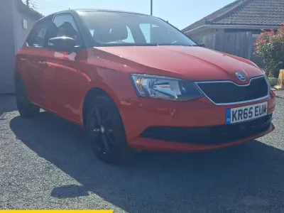 Used Skoda Fabia SE 90 HP (66 kW) 2015 Red Hatchback