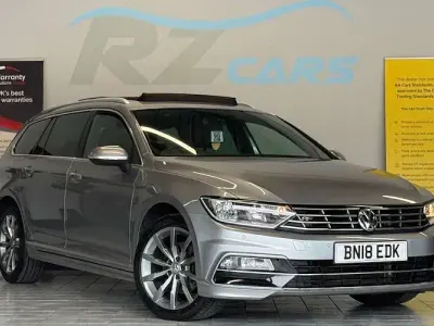 Begagnad VW Passat R-line 150 HK (110 kW) 2018 Silver Kombi