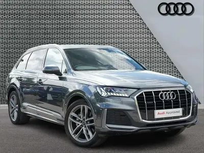 Usado Audi Q7 S-Line 281 CV (206 kW) 2020 Gris SUV