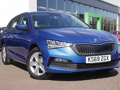 Used Skoda Scala SE 115 HP (84 kW) 2020 Race blue metallic Hatchback