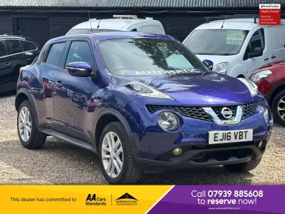 Used Nissan Juke N-Connecta 117 HP (86 kW) 2016 Blue SUV