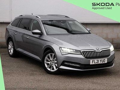 Business grey metallic Used 2021 Skoda Superb SE Technology Estate | £19,995 (Fair price)