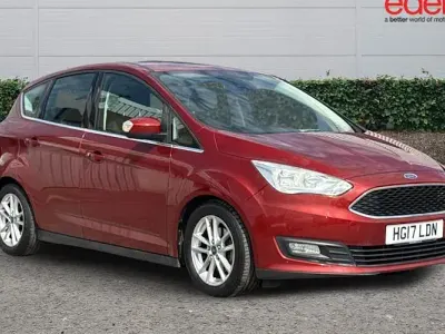 Used Ford C-MAX Zetec 125 HP (91 kW) 2017 Red MPV