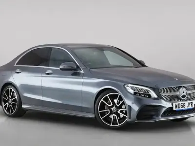 Used Mercedes C220 AMG line 194 HP (142 kW) 2018 Grey Sedan