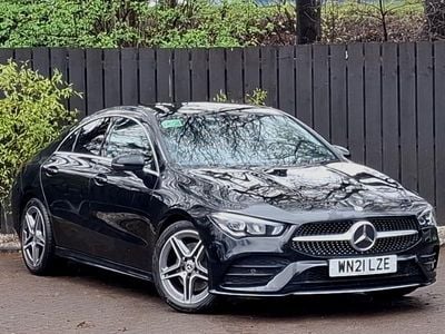 Used Mercedes CLA200 AMG line 163 HP (119 kW) 2021 Black Coupe