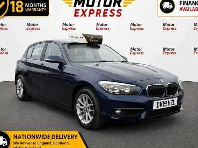 Used BMW 118 Comfort Edition 150 HP (110 kW) 2019 Blue Hatchback