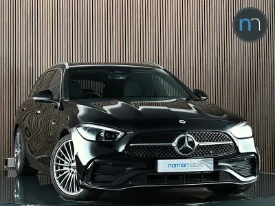 Usado Mercedes C200 AMG Line Premium 2022 Preto Carrinha