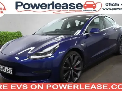 Used Tesla Model 3 Performance 461 kW (627 HP) 2020 Blue Sedan