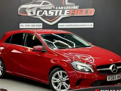 Used Mercedes A200 Premium 136 HP (100 kW) 2015 Red Hatchback