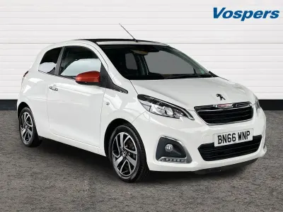Used Peugeot 108 Roland Garros 82 HP (60 kW) 2016 White Hatchback