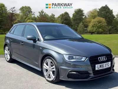 Used Audi A3 S-Line 184 HP (135 kW) 2016 Grey Hatchback