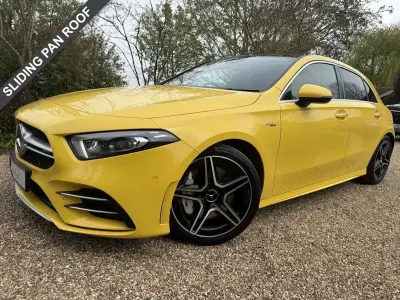 Used Mercedes A35 AMG Premium Plus 2019 Yellow Hatchback