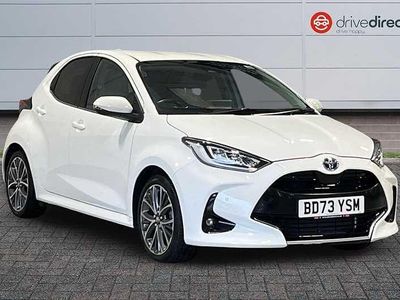 White Used 2023 Toyota Yaris Hybrid Hatchback | £19,100 (Fair price)