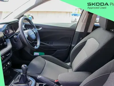 Used Skoda Fabia Design Edition 94 HP (69 kW) 2025 Phoenix orange metallic black magic pearl effect Hatchback