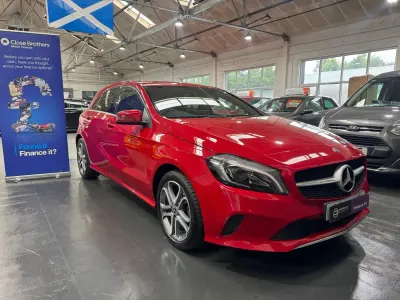 Used Mercedes A180 Sport Edition 109 HP (80 kW) 2018 Red Hatchback