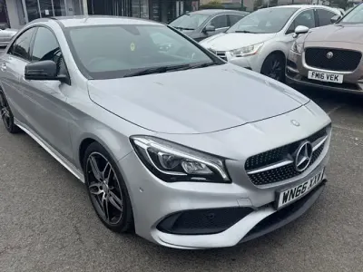 Used Mercedes CLA220 AMG line 177 HP (130 kW) 2016 Silver Coupe