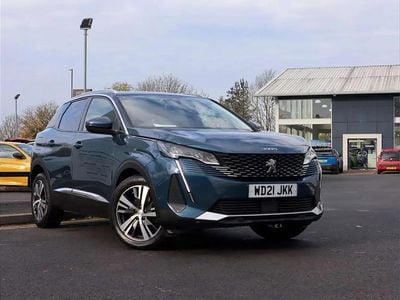 Blue Used 2021 Peugeot 3008 Allure Premium SUV | £13,499 (Fair price)