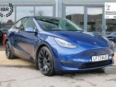 Blue Used 2023 Tesla Model Y Performance SUV | £32,990 (Fair price)