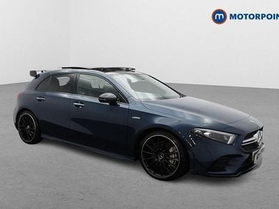 Blue Used 2022 Mercedes A35 AMG Premium Plus Hatchback | £28,099 (Good price)