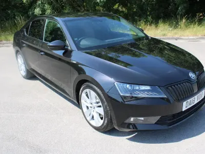 Used Skoda Superb SportLine 150 HP (110 kW) 2018 Black Hatchback