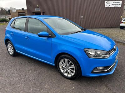 Used VW Polo SE 60 HP (44 kW) 2015 Blue Hatchback