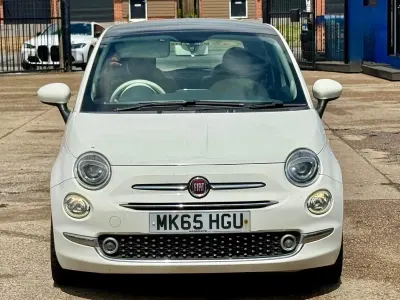 Used Fiat 500 Lounge 69 HP (50 kW) 2015 White Hatchback