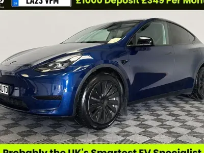 Used Tesla Model Y Long Range AWD 378 kW (514 HP) 2023 Blue SUV