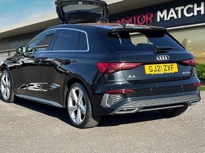 Used Audi A3 Sportback S-Line 150 HP (110 kW) 2021 Black Hatchback