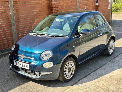 Used Fiat 500 Lounge 69 HP (50 kW) 2016 Blue Hatchback