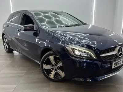 Used Mercedes A180 Sport Edition 109 HP (80 kW) 2018 Blue Hatchback