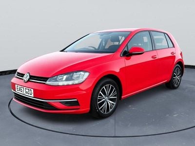 Used VW Golf VII SE 125 HP (91 kW) 2017 Red Hatchback